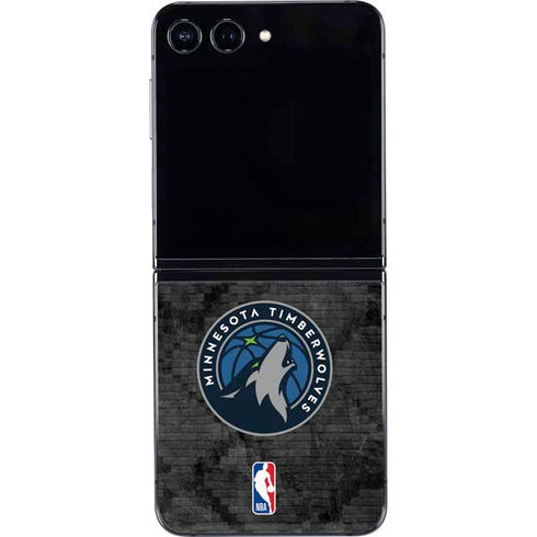 NBA Minnesota Timberwolves Dark Rust Galaxy Z Flip5 5G Skin